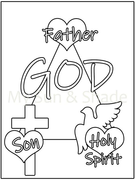 Printable Holy Trinity Activity Sheets