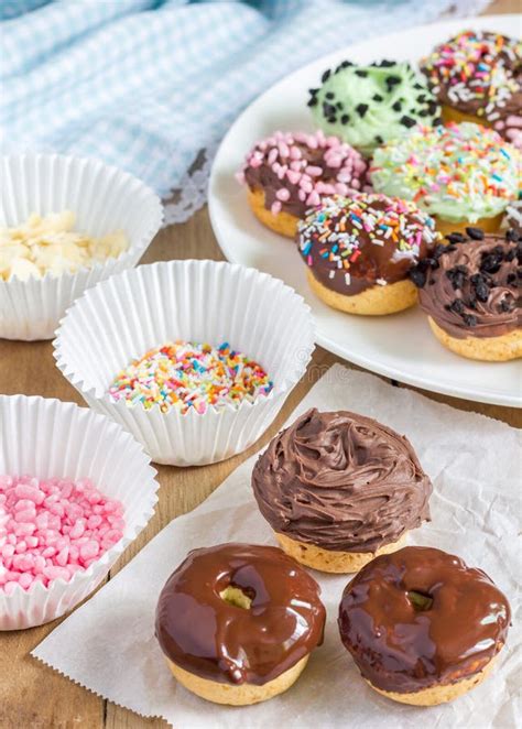 Fresh Baked Homemade Mini Donuts Stock Photo Image Of Doughnut Donut