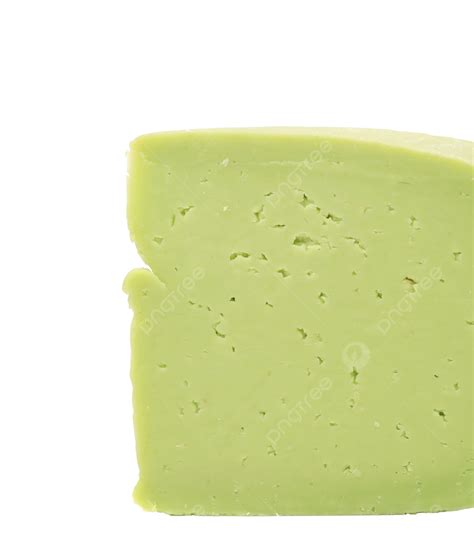 Green Cheese Isolated Portion Close Up Delicious Png Transparent