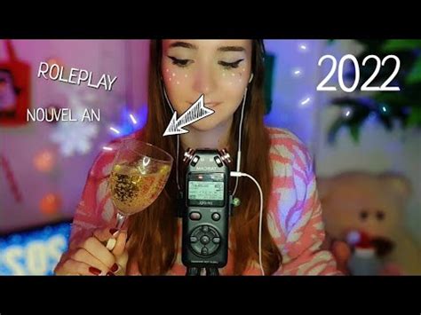 ASMR Roleplay 2022 Soirée nouvel an CHILL je te pose des questions