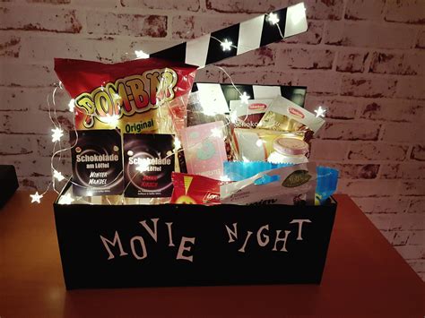 Movie Night Diy Box Film Geschenk Geschenke Basteln