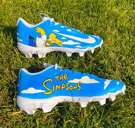 Simpsons Custom Football Cleats Rcustomsneakers