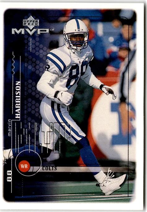 1999 Upper Deck MVP Silver Script 78 Marvin Harrison For Sale Online