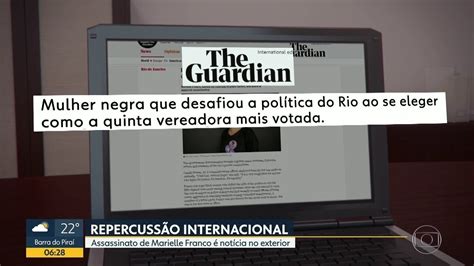 Vídeo Assassinato da vereadora repercute na imprensa internacional