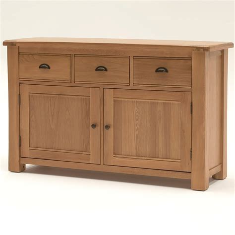 Breeze Collection Solid Oak Sideboard With Drawers Free Delivery