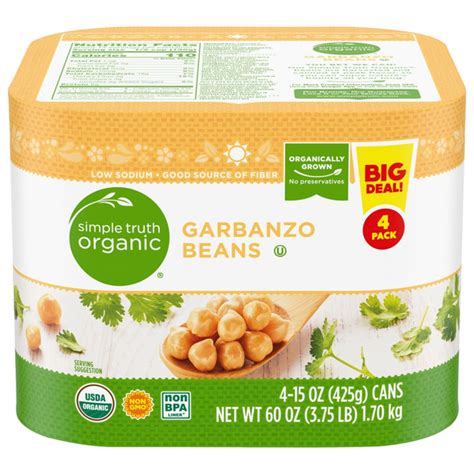 Kroger Simple Truth Garbanzo Beans Same Day Delivery Or Pickup Instacart