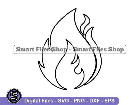 Flame Outline Svg, Flame Svg, Fire Svg, Flames Svg, Flame Dxf, Flame ...