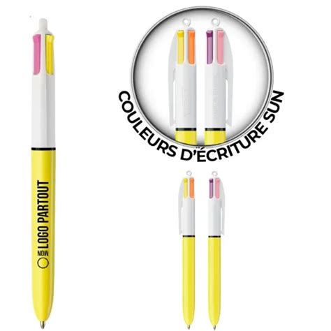 Stylo Publicitaire Bic Couleurs Sun Personnalis Laboiteaobjets