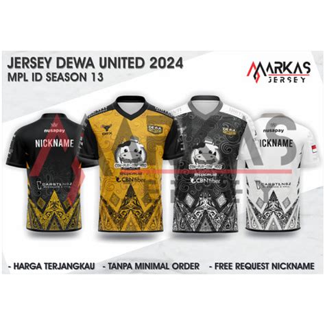 Jual JERSEY DEWA UNITED NEW 2024 MPL ID S13 GRATIS NICKNAME