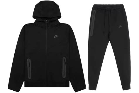 Nike Tech Fleece Tracksuit Black Authentic Sneakerz