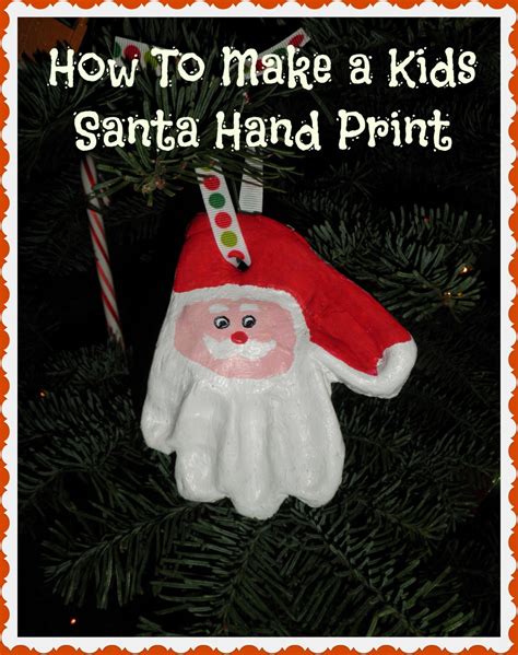 How to Make a Clay Santa Handprint Ornament - Holidappy