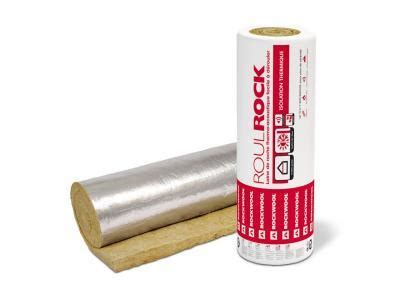 Roulrock alu Rouleau isolant en laine de roche revêtu aluminium