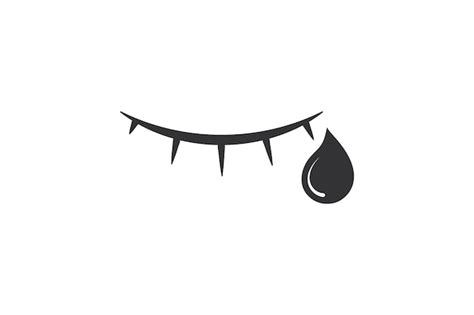 Premium Vector | Eye and tear icon crying eye illuastration symbol sympathy pain vector