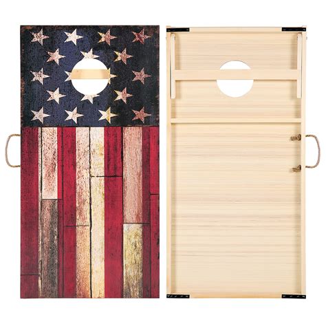 Sportdo Solid Wood Vintage Cornhole Game Set Two X Cornhole Boards