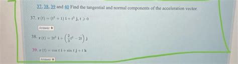 Solved R T Costi Sintj Tk37 38 39 And 40 Find The Chegg