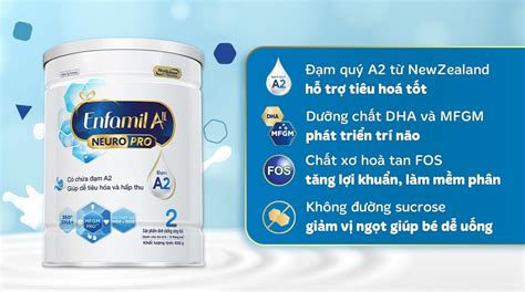 Combo 3 hộp sữa bột Enfamil A2 Neuropro Follow Up Formula số 2 800g 6