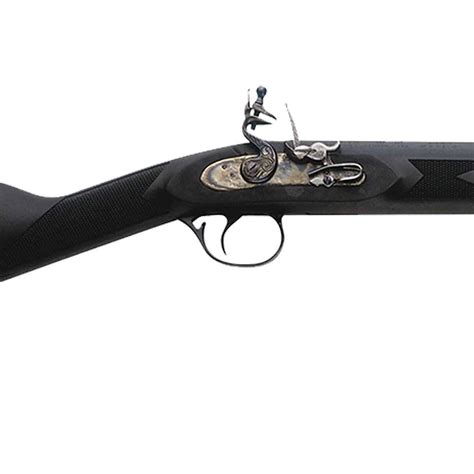 Traditions Deerhunter 50 Caliber Black Blued Flintlock Traditional Muzzleloader 24in