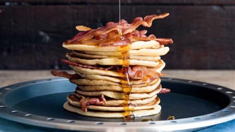 Bacon Maple Syrup Pancake Stack Cobb Gb