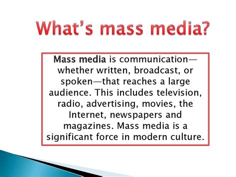 Influence Of Mass Media On Society презентация онлайн