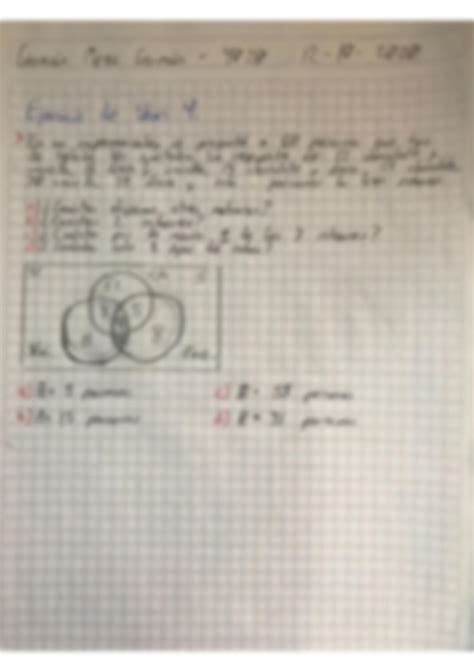 Solution Ejercicios De Diagramas De Venn Studypool