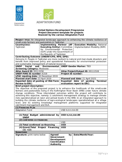 Gcf Project Document Template Blank Doc Template Pdffiller