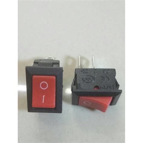 Jual Saklar Switch On Off Kotak Kecil 2 Pin Merah Shopee Indonesia