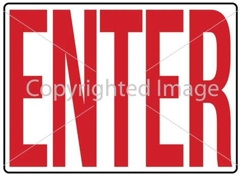 Printable Enter Sign