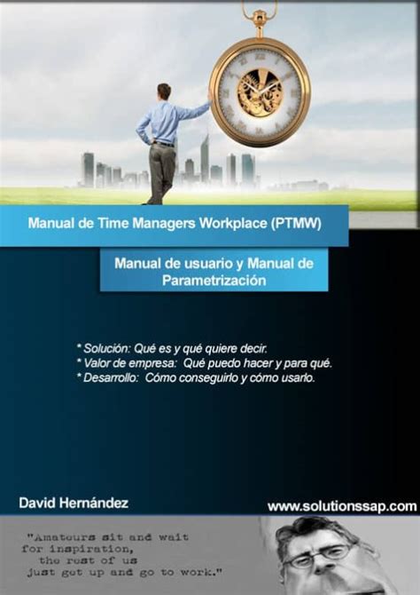 Manual Time Managers Workplace Ptmw Ebook Libro Del 2016 Escrito