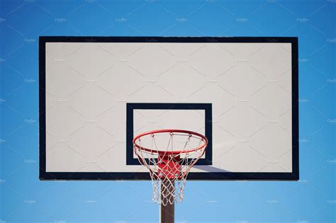 White basketball board with ring | High-Quality Sports Stock Photos ...