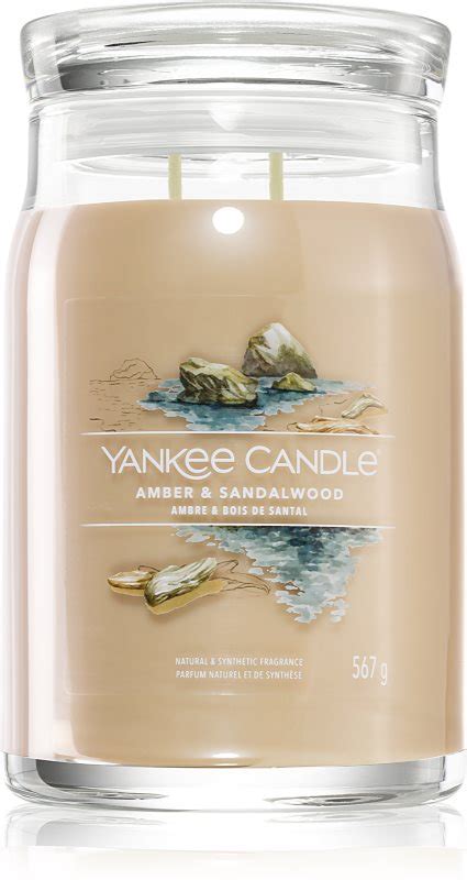 Yankee Candle Amber Sandalwood Candela Profumata Notino It