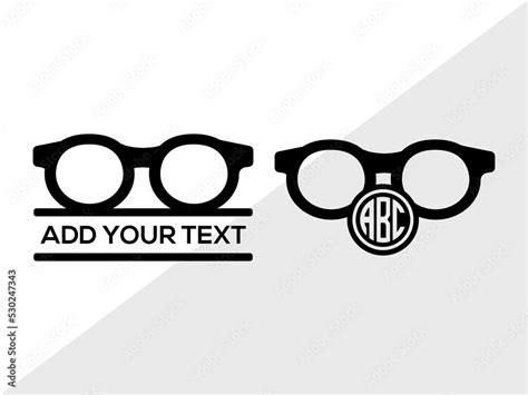 Sunglasses Monogram Svg Eyeglasses Svg Glasses Svg Aviator Sunglasses Svg Nerd Glasses Svg