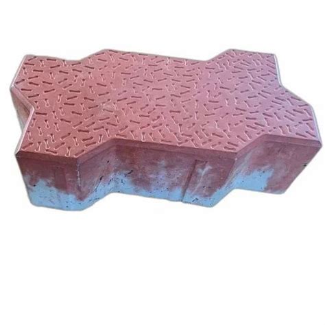 Red Concrete Zig Zag Paver Block Mm At Rs Piece In Tenkasi Id