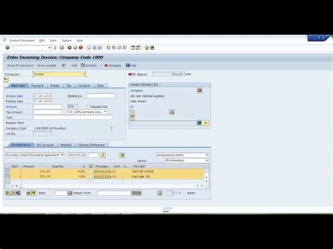 Effortless Invoice Processing A Guide To Purchase Invoice T Code In Sap For New Invoices New