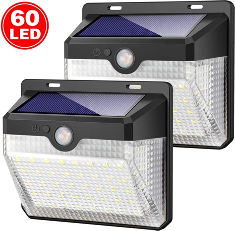 Kilponen Lampe Solaire Extérieur 270 Version Cristal 2 Pack 60LED