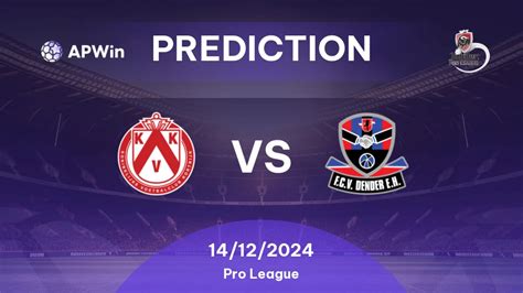 Prediction Kv Kortrijk Vs Fcv Dender Eh Pro League