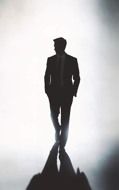 Premium Photo | Businessman silhouette