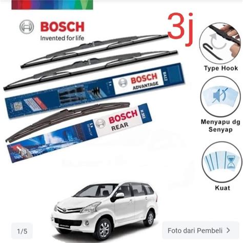 Jual Paket Wifer Bosch Original Avanza Xenia 2012 2014 Wiper Depan