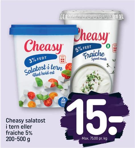 Cheasy Salatost I Tern Eller Fraiche 5 Tilbud Hos Rema 1000