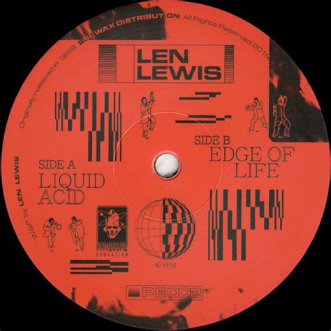 Len Lewis Liquid Acid Edge Of Life 2019 Vinyl Discogs