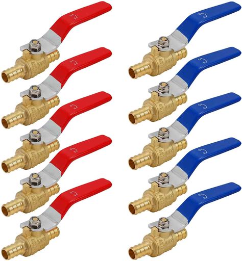 Amazon 4 10 20pcs PEX Ball Valves 1 2 PEX Brass Full Port Shut