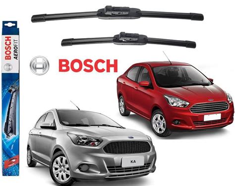 Par Palheta Limpador Parabrisa Original Bosch Ford Ka Hatch E Sedan