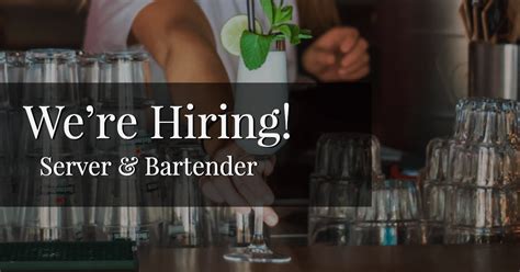 Were Hiring Server Bartender Carey Institute For Global Good