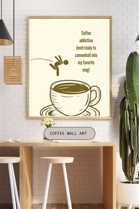 Coffee Lovers Printable Coffee Wall Artcoffee Artkitchen Wall Artdigital Wall Arthome Decor