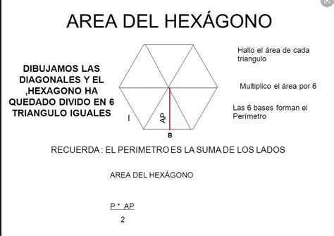 Como Se Calcula El Area Y Perimetro De Un Hexagono Printable