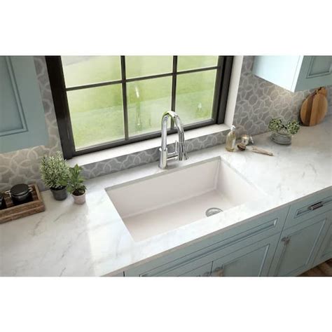 Karran Undermount Quartz Composite 32 In Single Bowl Kitchen Sink In