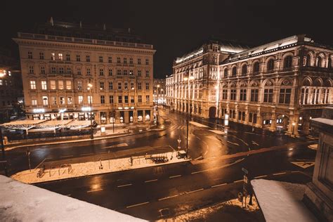 City Buildings at Night · Free Stock Photo