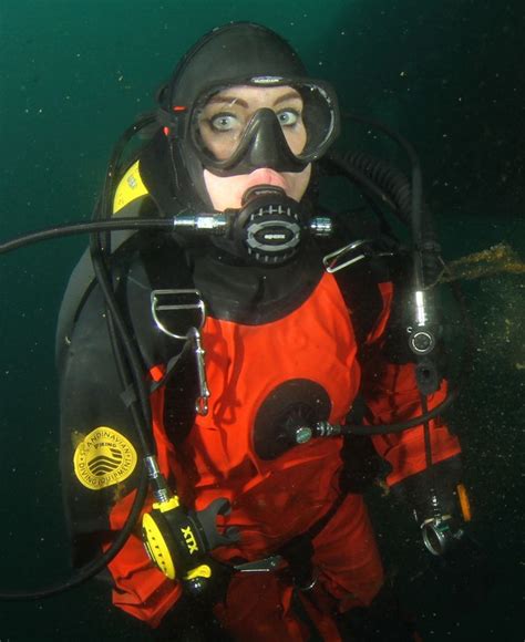 Pin On Underwater Drysuit Scuba Woman