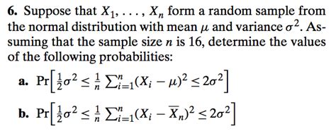 Solved Suppose That X1 Xn Form A Random Sample From The Chegg