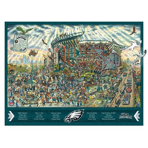 Youthefan Nfl Philadelphia Eagles Wooden Joe Journeyman Puzzle 0956877 The Home Depot