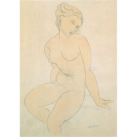 Wall Art Print And Canvas Amedeo Modigliani Seated Female Nude